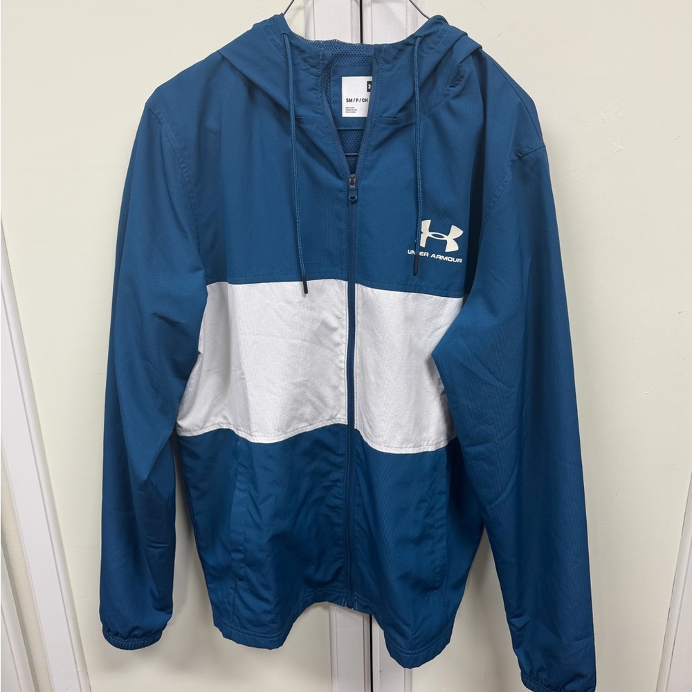 Under Armour Blue and White Jacket